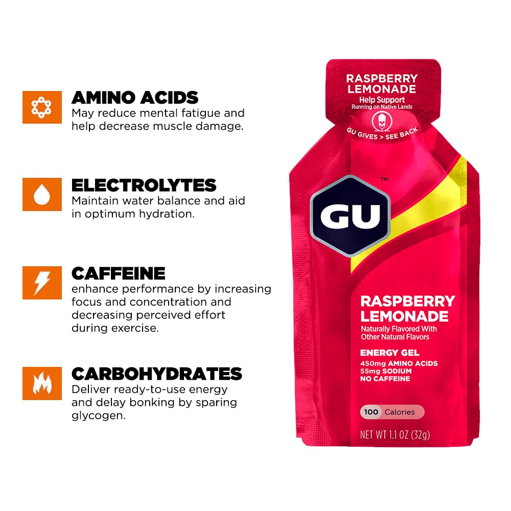 GU Energy Original Sports Nutrition Energy Gel, 24-Count