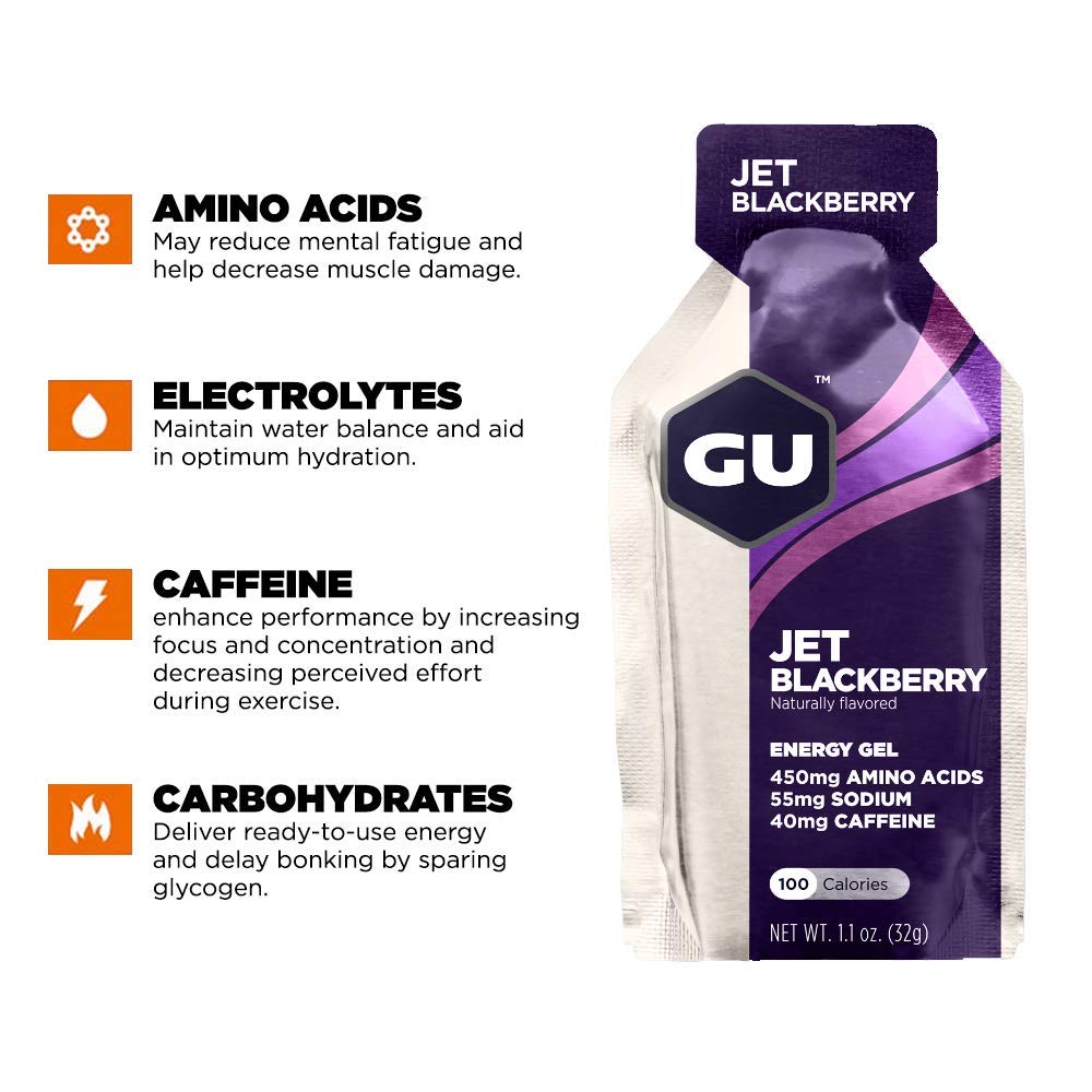 GU Energy Original Sports Nutrition Energy Gel, 24-Count