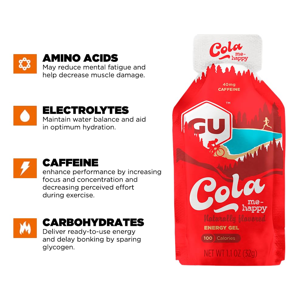 GU Energy Original Sports Nutrition Energy Gel, 24-Count