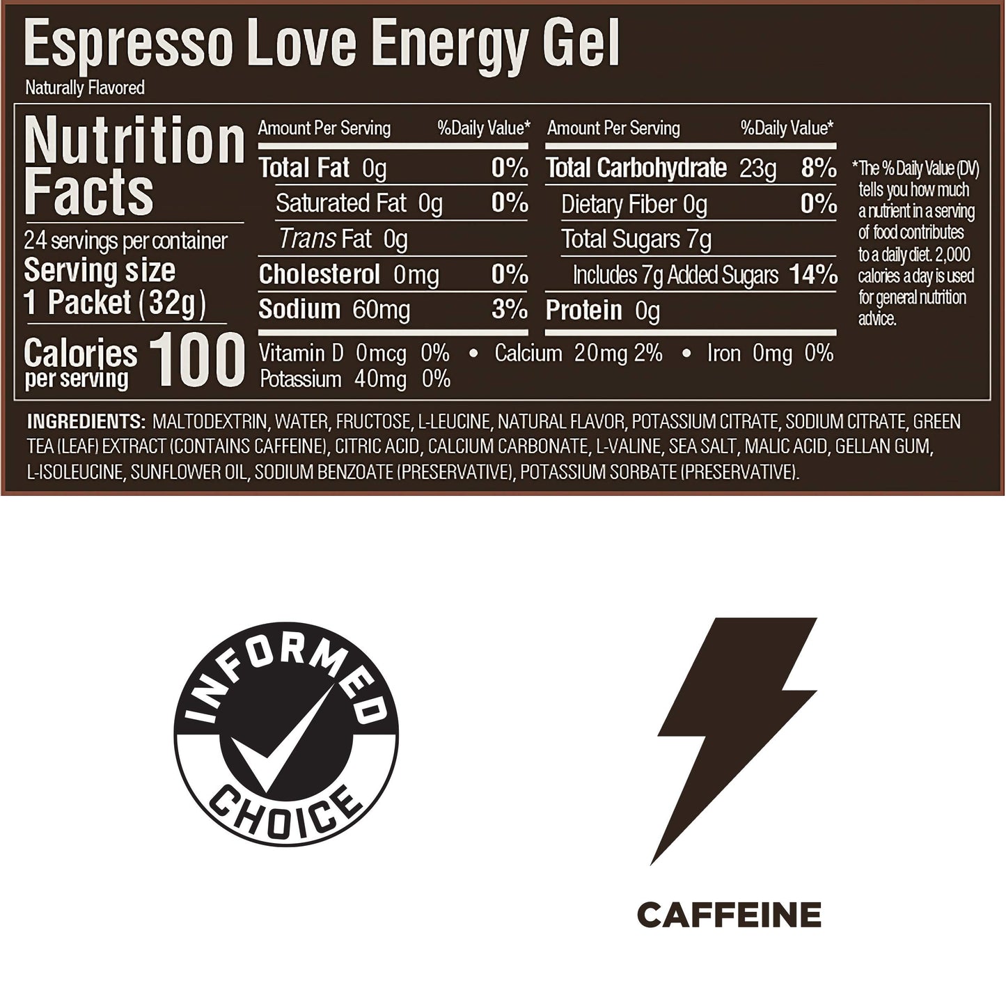 GU Energy Original Sports Nutrition Energy Gel, 24-Count