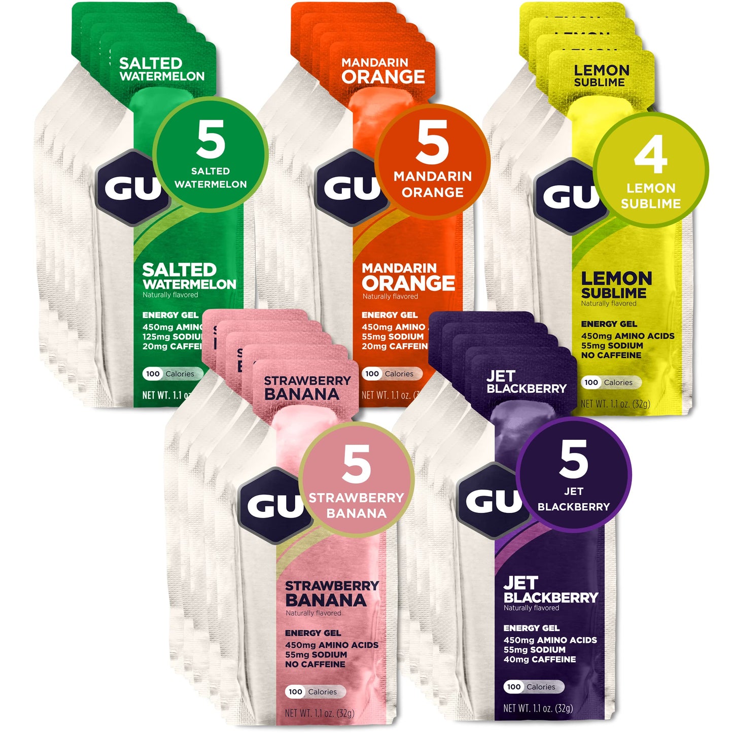 GU Energy Original Sports Nutrition Energy Gel, 24-Count