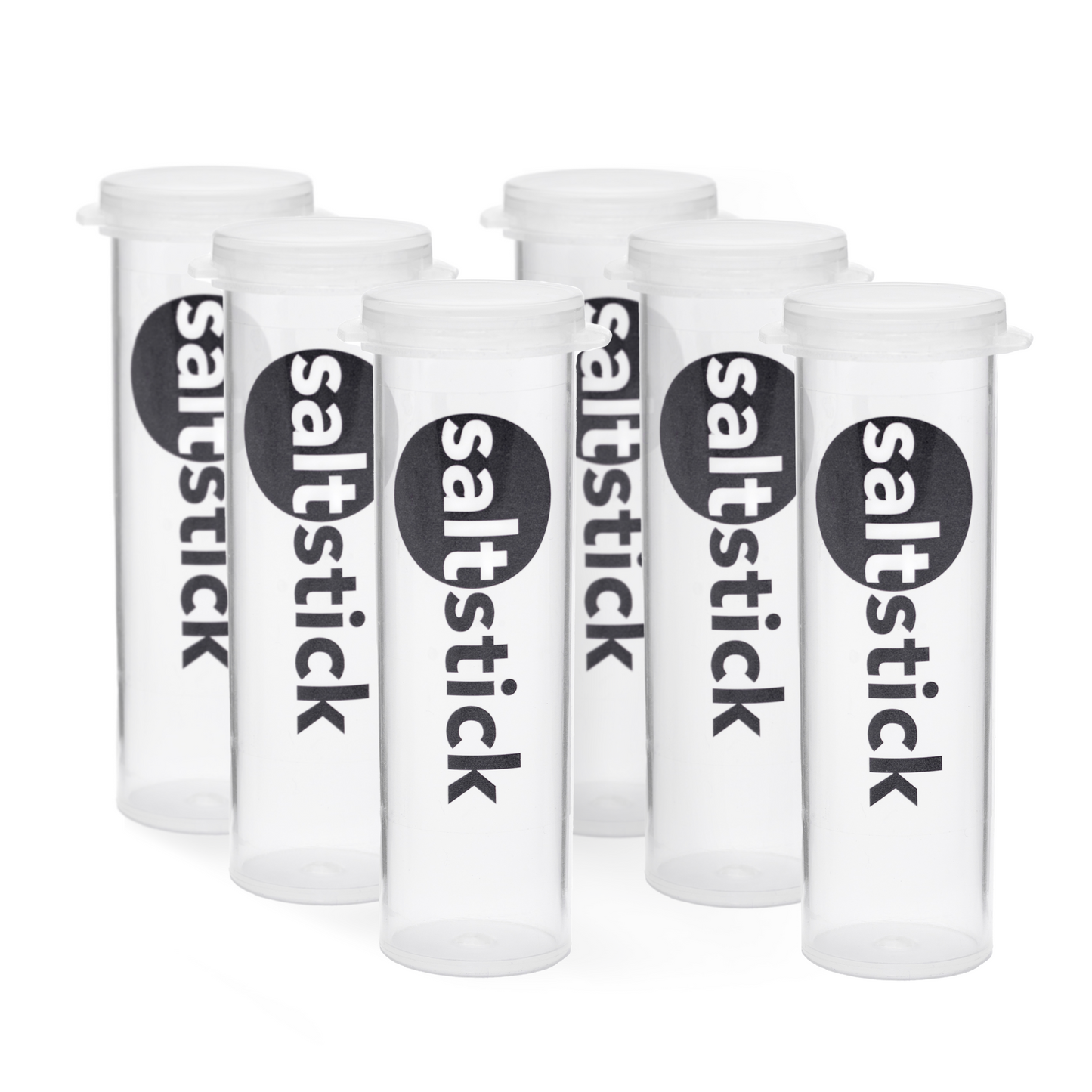 Race Ready Tubes (Patent Pending) for SaltStick Fast Chews, Pack of 6