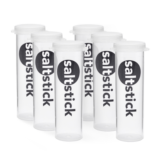Race Ready Tubes (Patent Pending) for SaltStick Fast Chews, Pack of 6