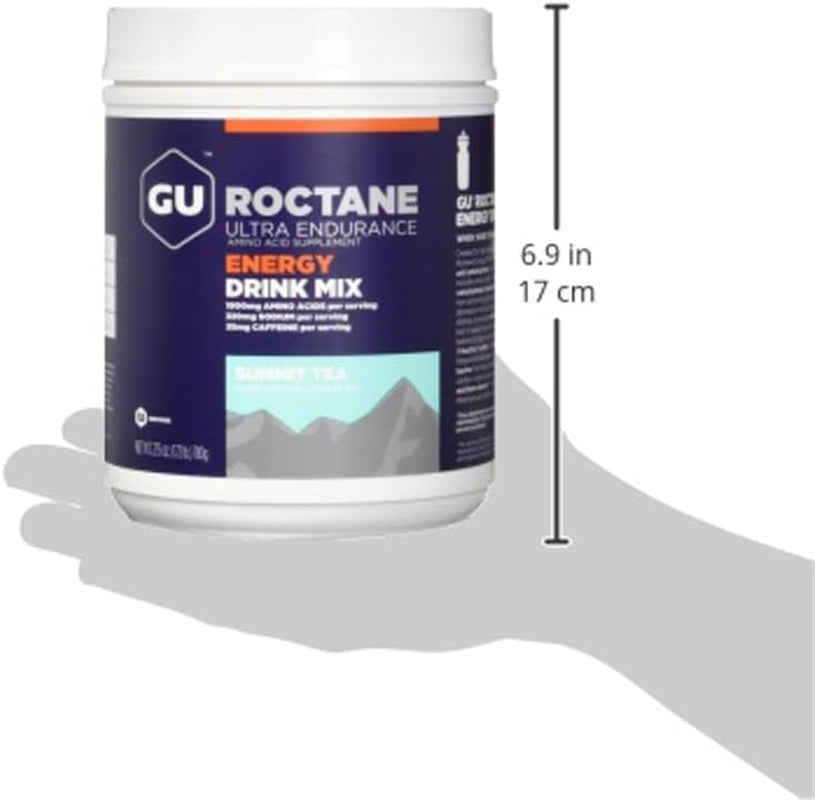 Roctane Ultra Endurance Energy Drink Mix, Vegan, Gluten-Free, Kosher, and Dairy-Free N-The-Go Energy for Any Workout, 1.72-Pound Canister, Summit Tea