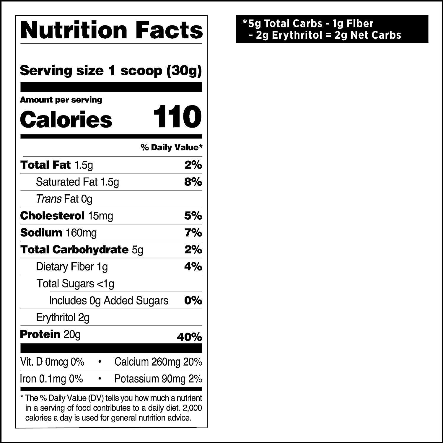 Cinnamon Crunch Protein Powder, 20G Protein, 2G Net Carb, 1G Sugar, Low Carb, Gluten Free, 1.6 Pound, 24 Servings