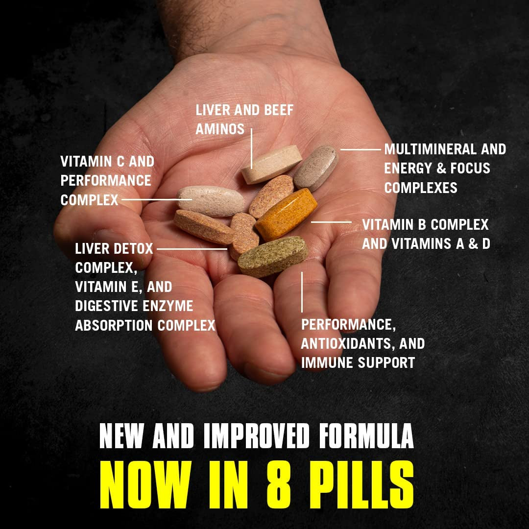 Pak - Convenient All-In-One Vitamin & Supplement Pack - Zinc, Vitamins C, B, D, Amino Acids and More - Sports Nutrition Performance Mulitvitamin for Women & Men - Updated Version - 44 Count