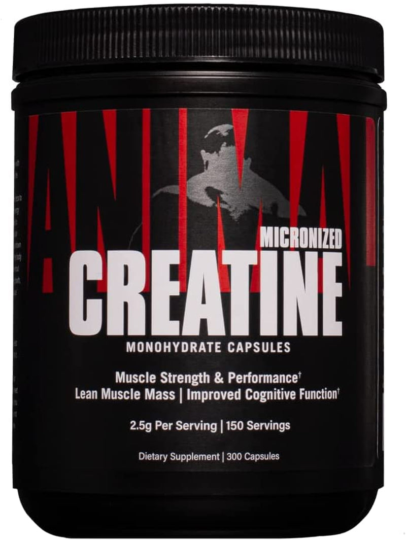 Micronized Creatine Monohydrate Capsules - 300 Caps, 2500Mg per Serving for Muscle Growth, Strength, and Endurance