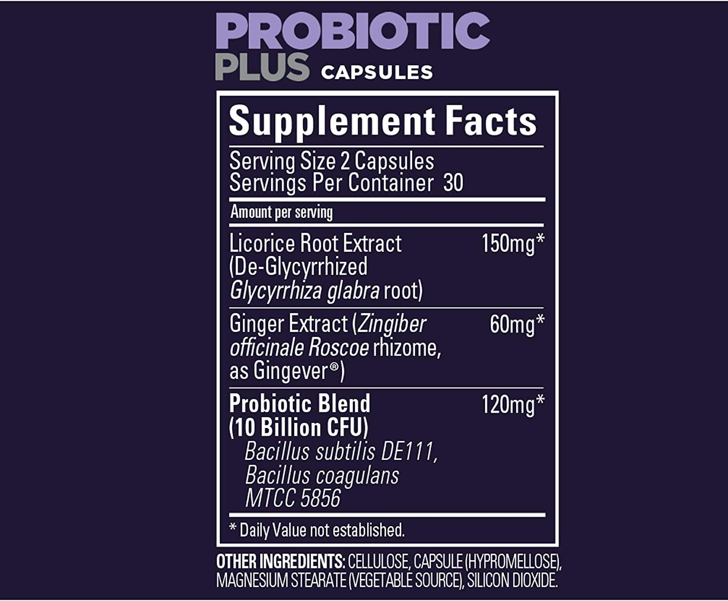 Roctane Probiotic plus Licorice Root Extract and Ginger Capsules, Energy for Before, during or after Any Workout, 60-Count Bottle (1-Month Supply)