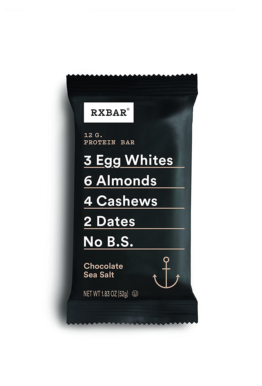 Protein Bars, Protein Snack, Snack Bars, Chocolate Sea Salt, 22Oz Box (12 Bars)