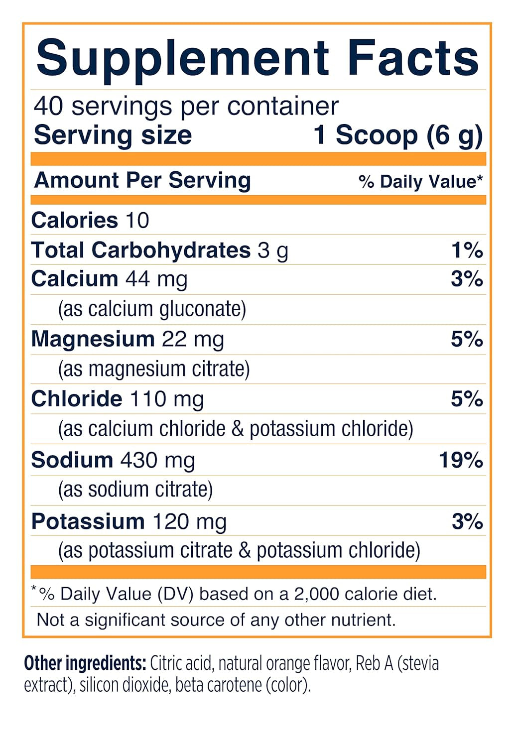 Drinkmix Electorlyte Powder No Sugar - Orange - Sugar Free Electrolyte Drink Mix for Hydration, Sports Recovery - Keto Friendly, Non GMO, No Artificial Sweeteners, Vegan - 40 Servings