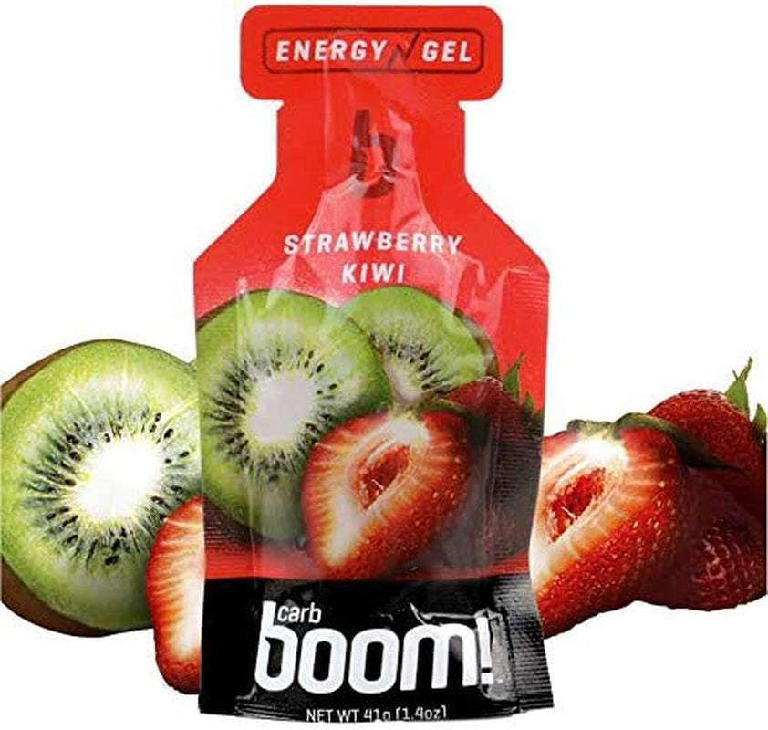 - Energy Gel - Fruit-Flavored Energy Gels - Workout Gel - Energy Gel for Cycling - Running Gel - Natural Energy Gel - Strawberry Kiwi (24 Pack)