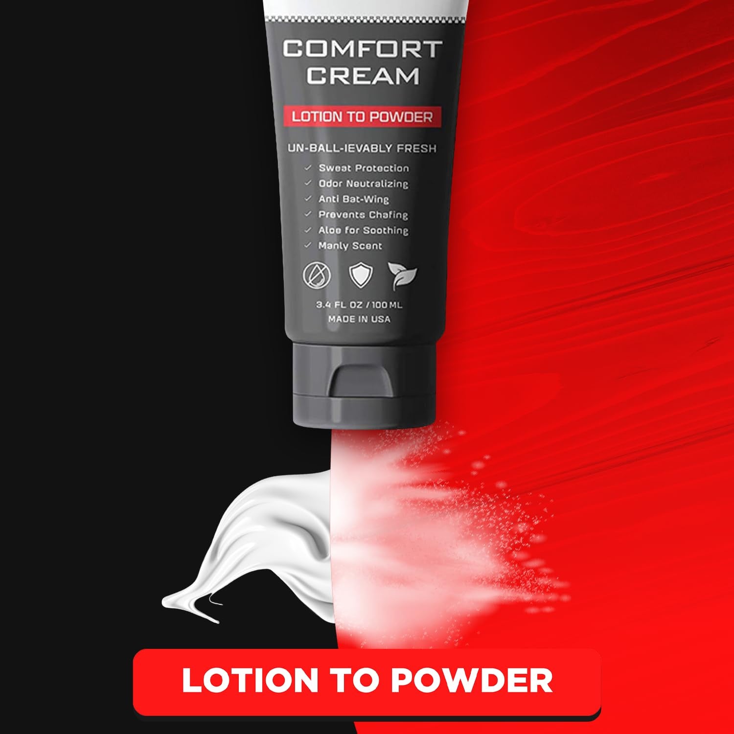 Comfort Cream Deodorant for Men: Anti-Chafing Sweat Defense, Odor Control, Aluminum-Free Mens Deodorant & Hygiene Products for Men'S Private Parts (1 Pack - Original)