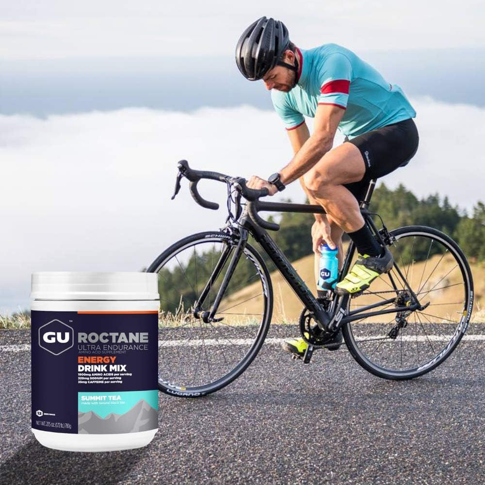 Roctane Ultra Endurance Energy Drink Mix, Vegan, Gluten-Free, Kosher, and Dairy-Free N-The-Go Energy for Any Workout, 1.72-Pound Canister, Summit Tea