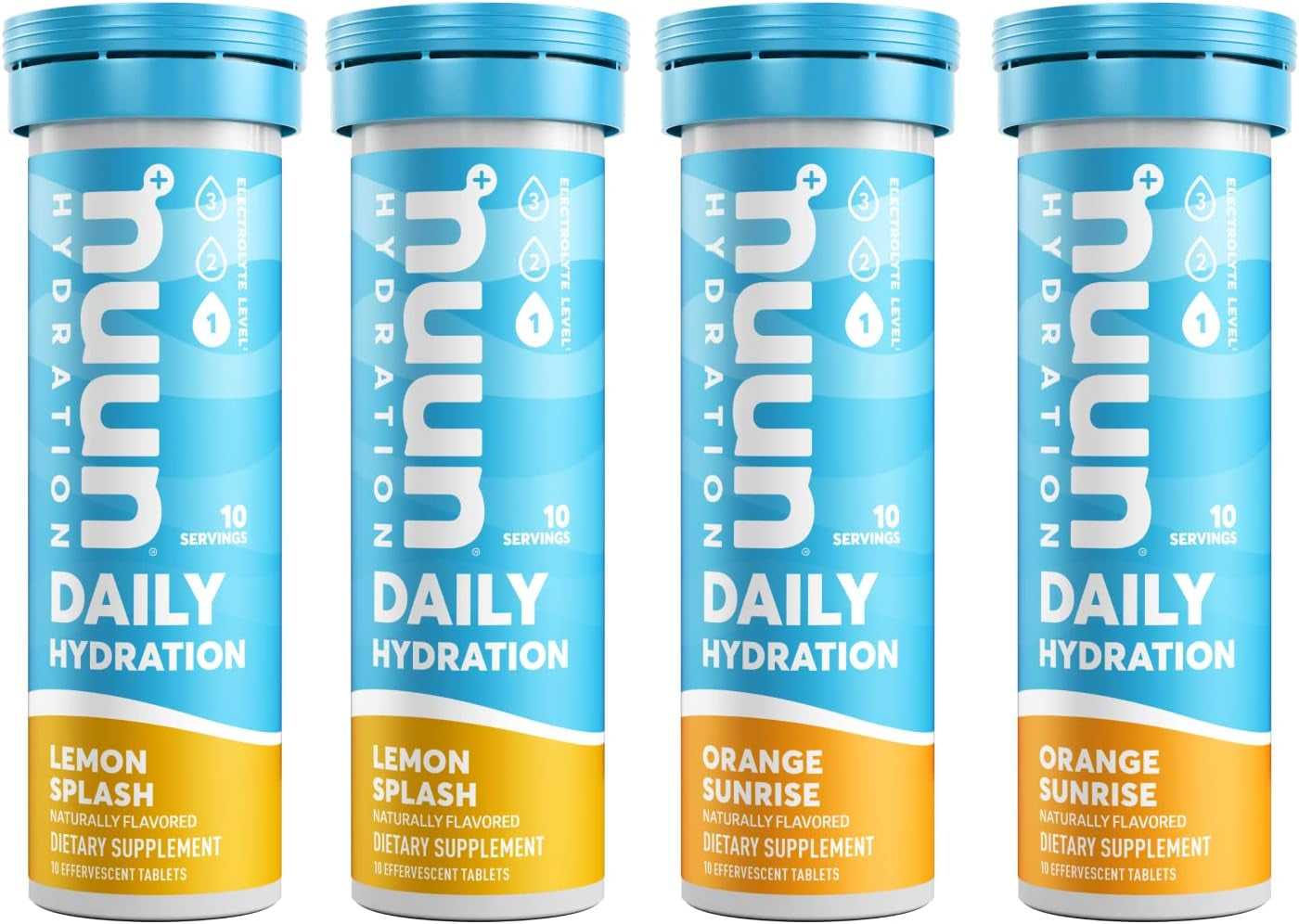 Hydration Daily, Wellness Electrolyte Tablets, Mixed Citrus, 4 Pack (40 Servings)