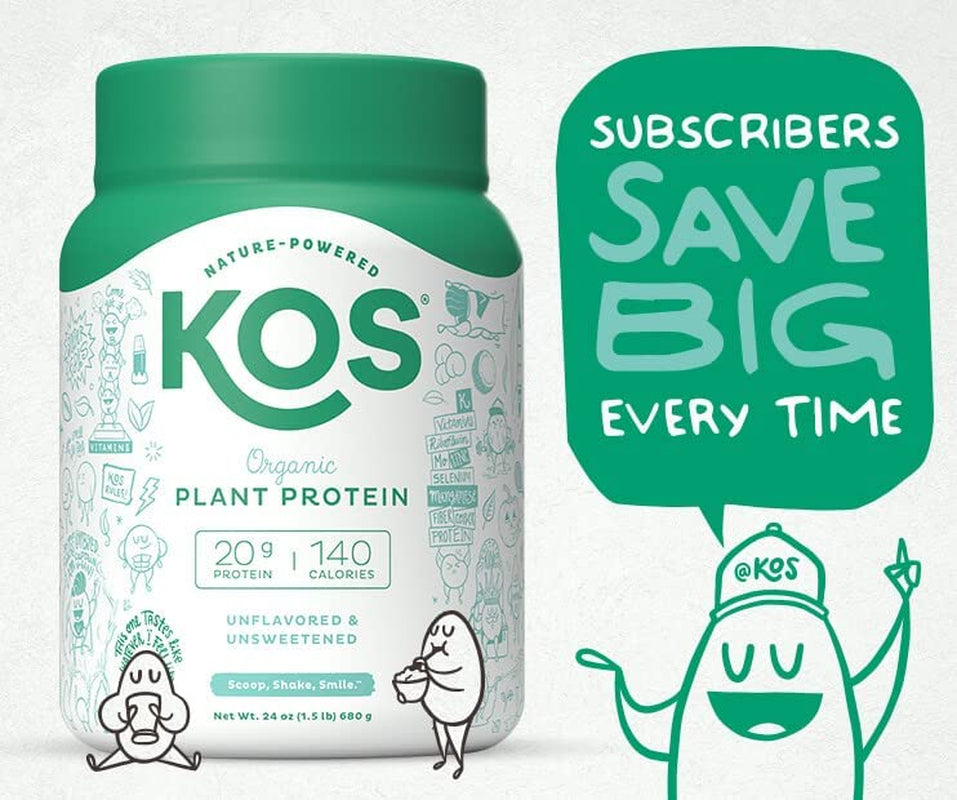Vegan Protein Powder, Unflavored & Unsweetened - Low Carb Pea Protein Blend, Organic Superfood Rich in Vitamins & Minerals - Keto, Soy, Dairy Free - Meal Replacement for Women & Men - 20 Servings