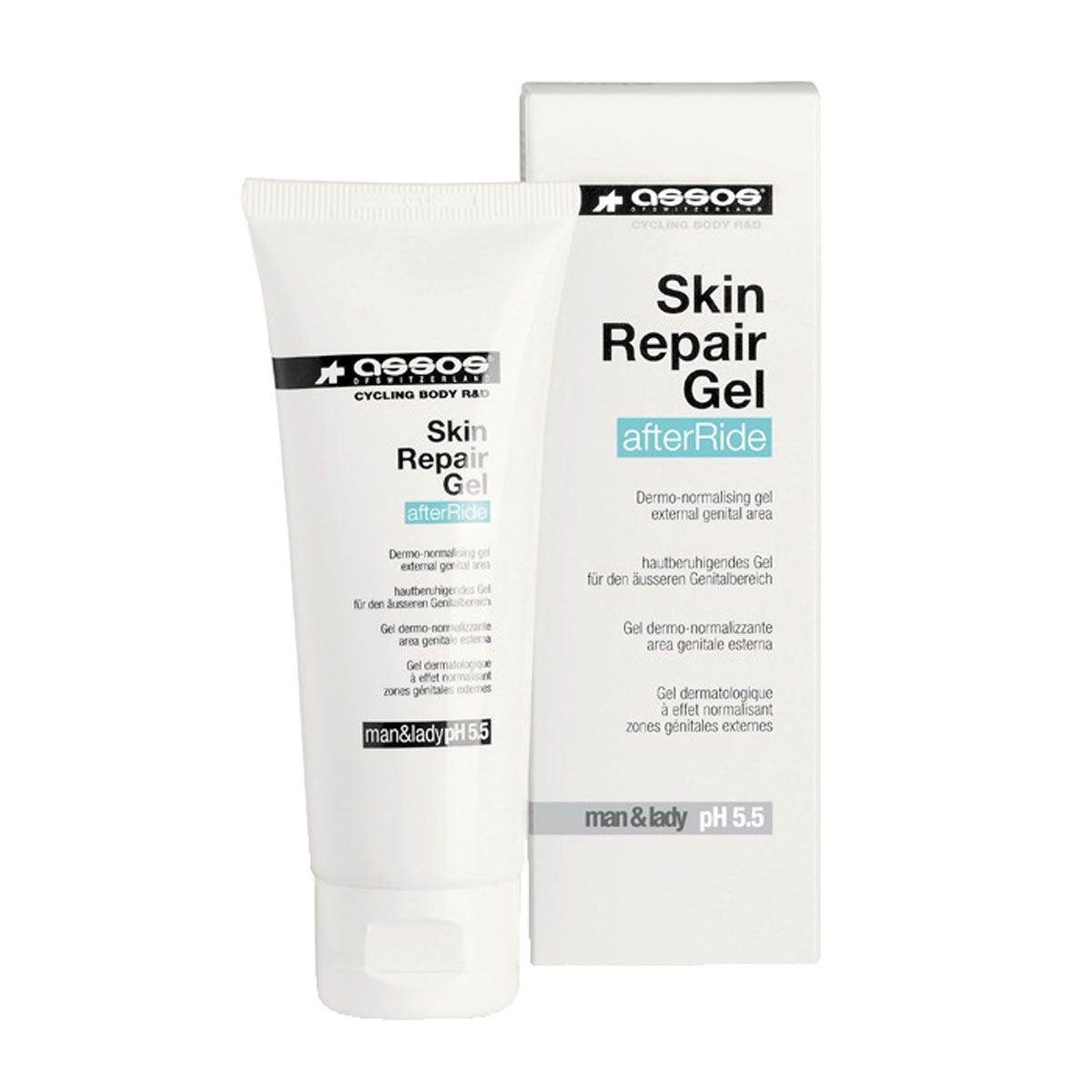 Assos Skin Repair Gel 75ml | Natural Body Moisturizer for Normal Skin, 2.55 Fl oz