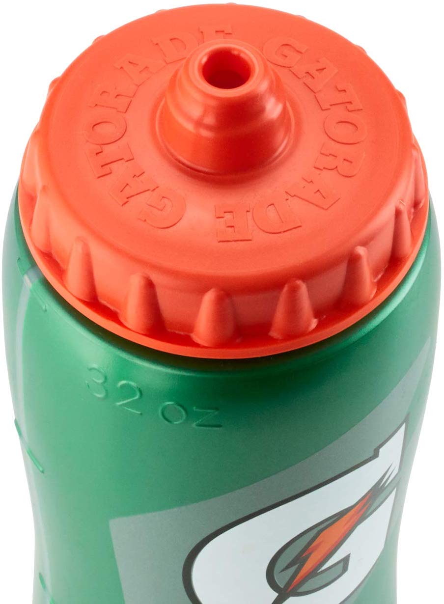 Gatorade 'G' Squeeze Bottle, Clear Hydro-View strip, High Flow Valve 32oz