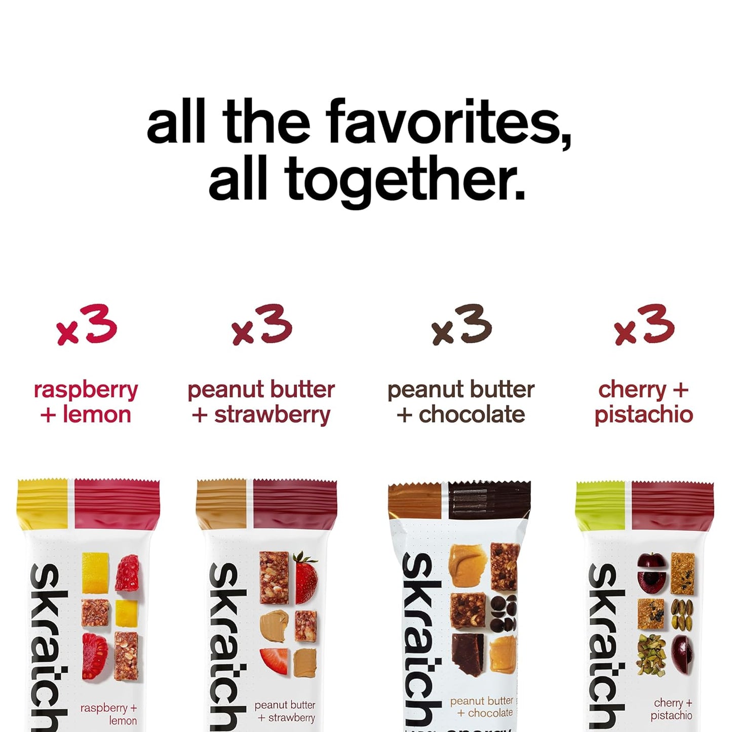 Energy Bar | Variety Pack (12 Pack) | Plant Based Healthy Snack | Low Sugar, Plant Protein, Ancient Grains | Non-Gmo, Gluten Free, Soy Free, Vegan, Kosher