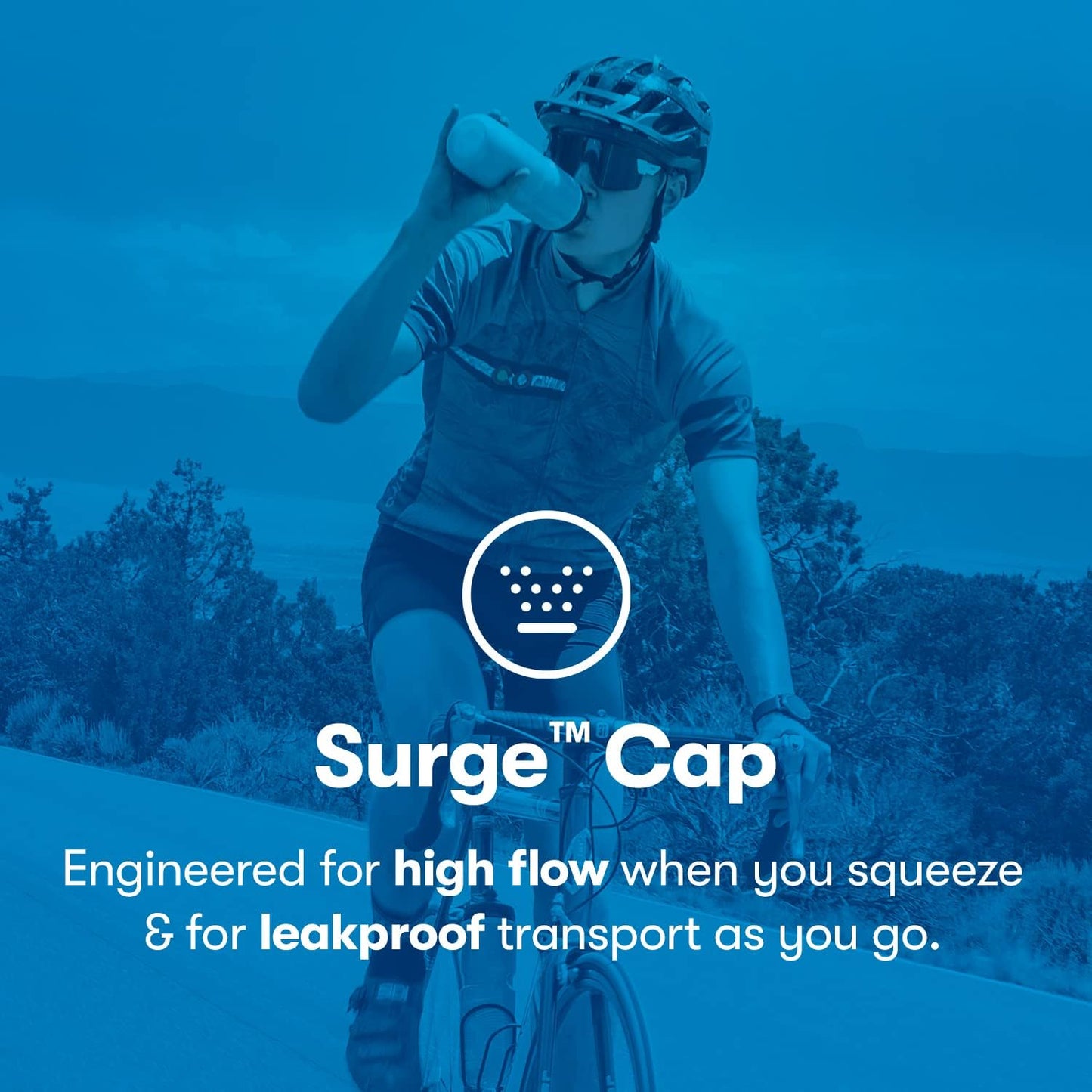 Polar Bottle Breakaway Insulated Water Bottle - BPA Free, Cycling & Sports Squeeze Bottle 24 oz