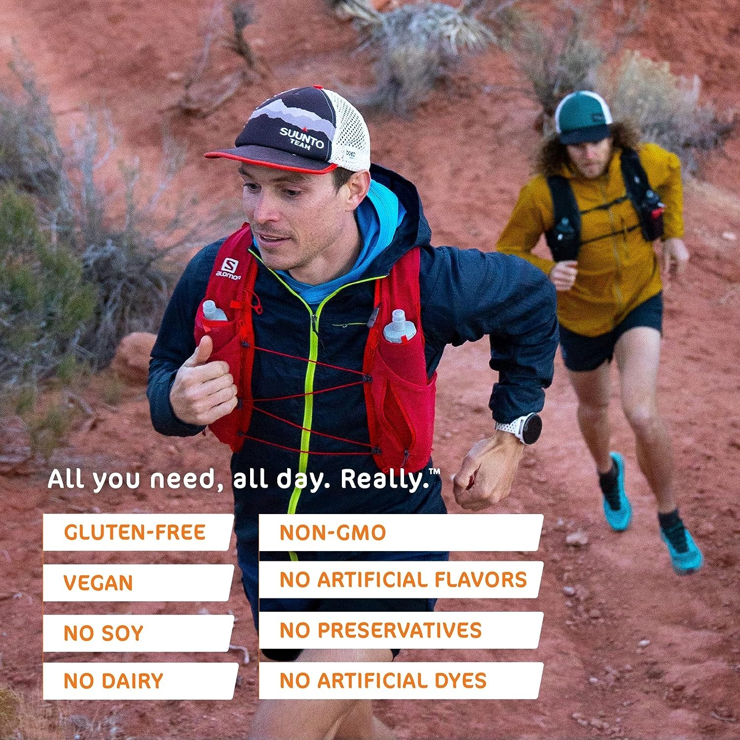 Endurance Fuel Mandarin Orange 50 Servings, Hydration Drink Mix with Electrolytes and Calories, Non-Gmo, Free of Soy, Dairy, and Gluten, Vegan Friendly