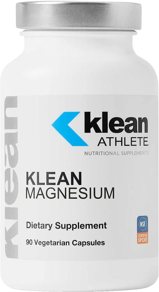 Klean Magnesium | Supports Ability to Produce and Utilize Energy (ATP), Contract and Relax Muscles and Improves Recovery Time* | NSF Certified for Sport | 90 Vegetarian Capsules