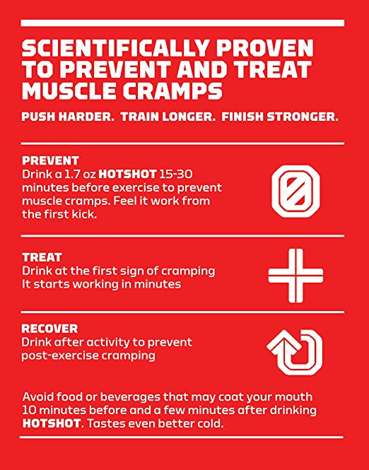 HOTSHOT, 12PK, Prevent and Treat Muscle Cramps, 1.7oz Bottle