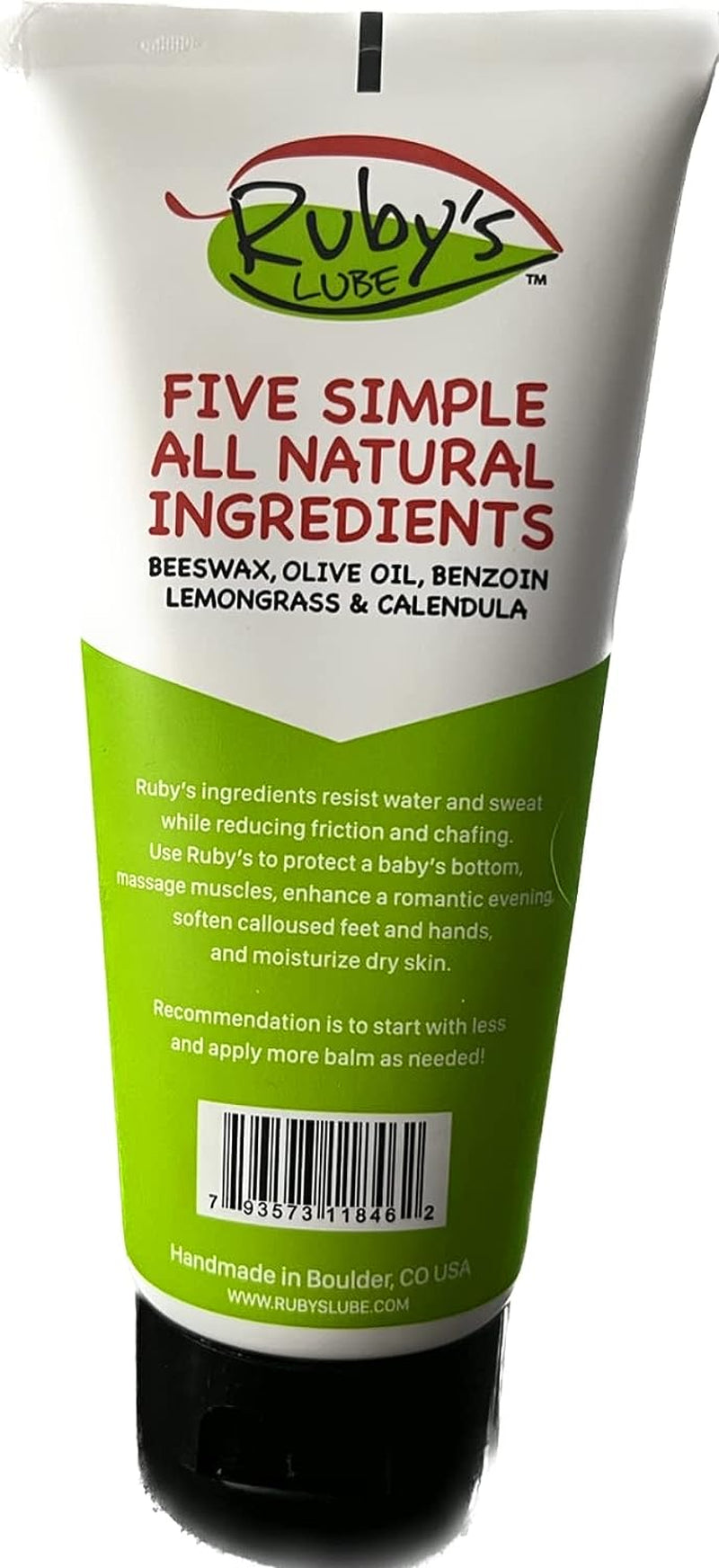 All Natural | Hand Made in Boulder CO | Voted Best for Triathlons and Ironmans | | Anti- Chaffing Balm | Water & Sweat Resistant | Formulated by a 7 Time Ironman Winner - 3 Oz Tube