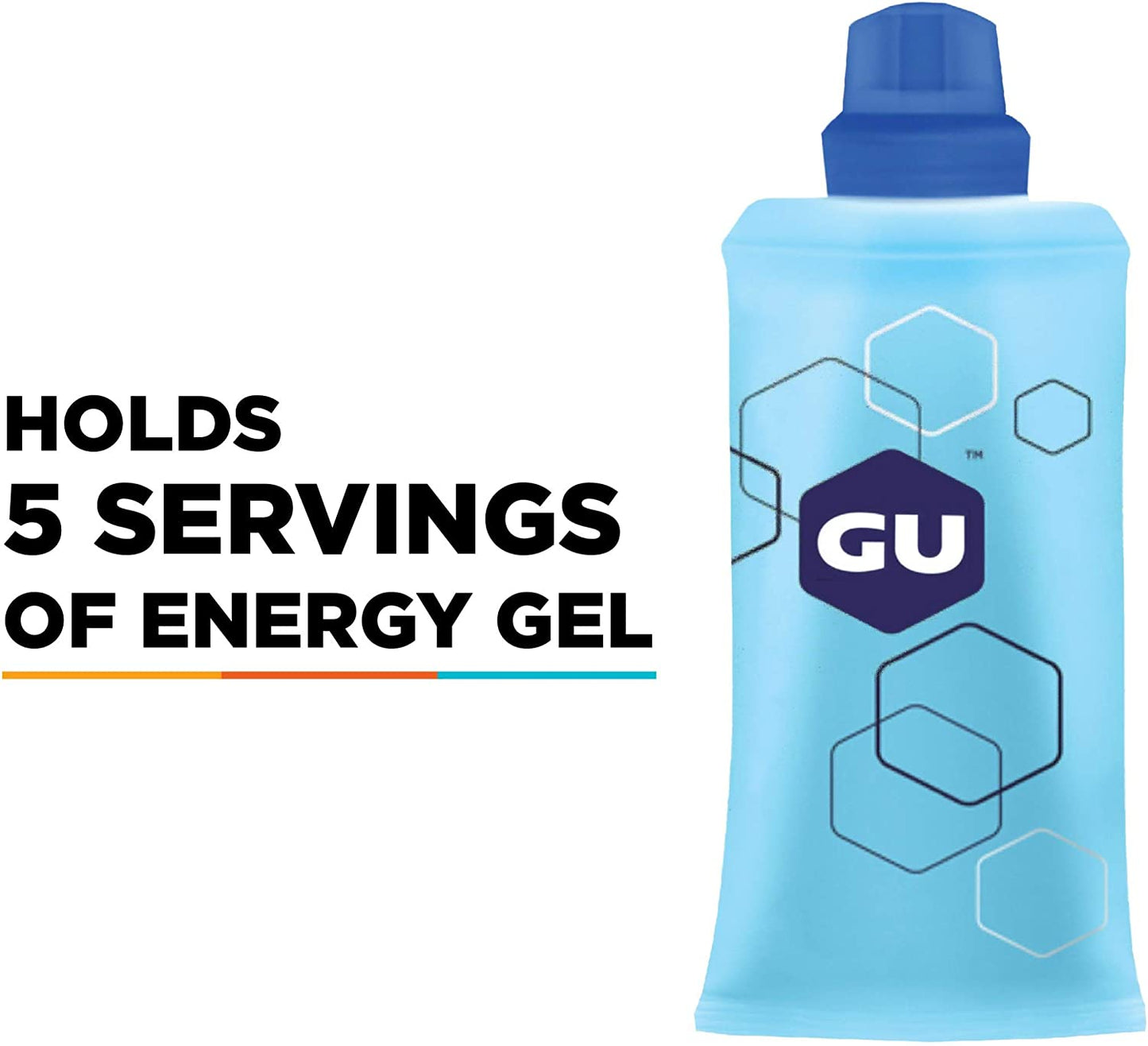 Refillable Flask for Sports Nutrition Energy Gel, 5.5-Ounce