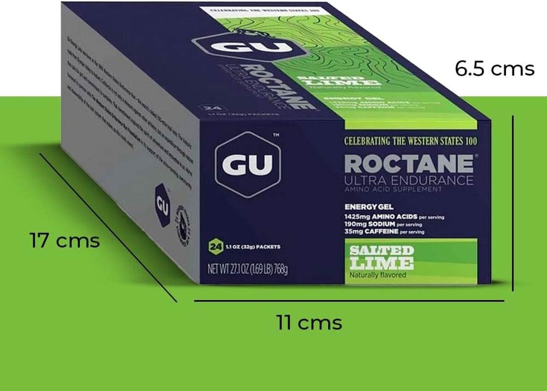 Roctane Energy Gel - Salted Lime, Box of 24
