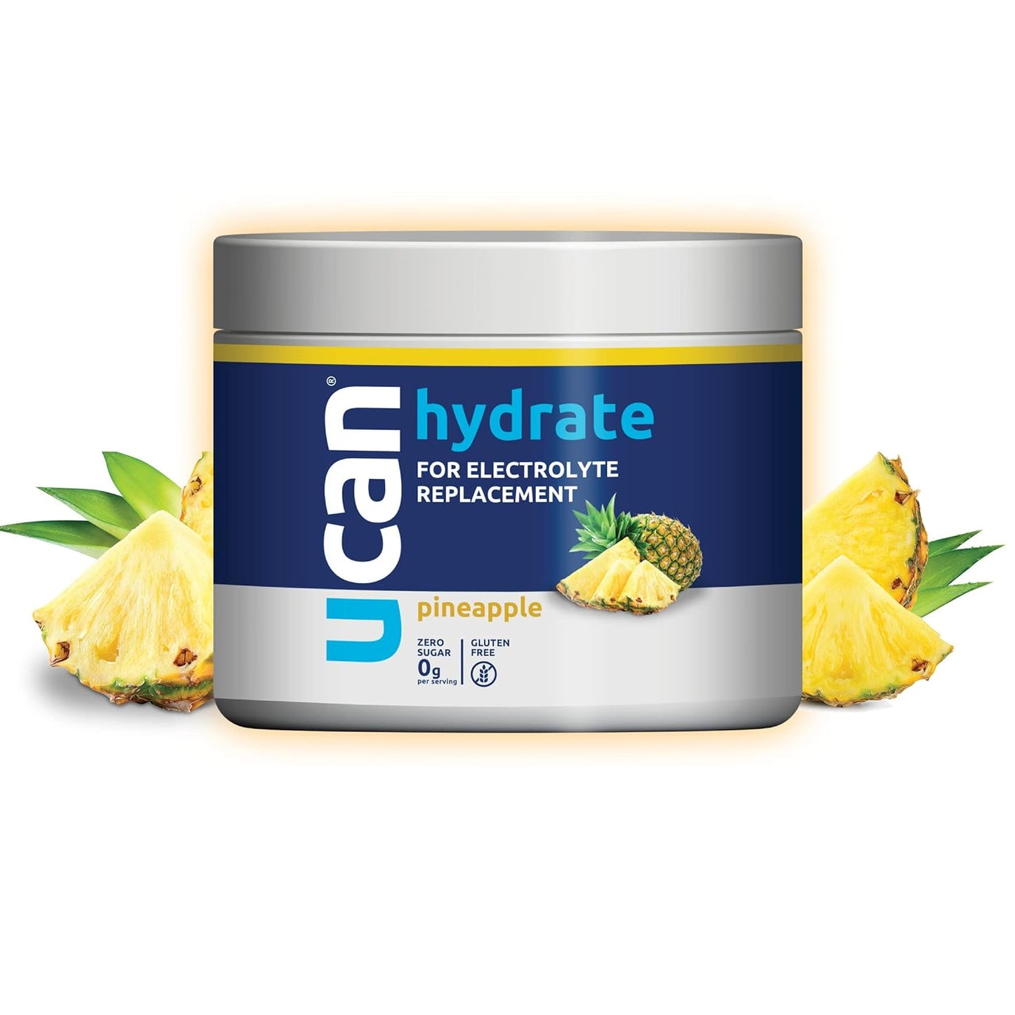 Hydrate, Pineapple, Keto, Sugar-Free Electrolyte Replacement for Men & Women, Non-Gmo, Vegan, Gluten-Free, Great for Runners, Gym-Goers and High Performance Athletes | 30 Servings (3.15 Ounces)
