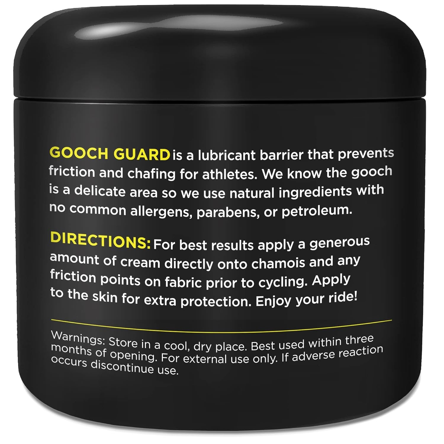 Chamois Cream & anti Chafing Cream - Natural Chamois Cream Cycling & Running - anti Friction Cream, anti Chafe Cream Balm for Men & Women (4Oz)