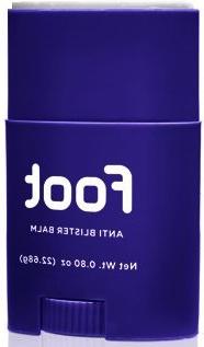 Body Glide Foot Glide stick for preventing blisters and chafing on feet, with a smooth, protective application.