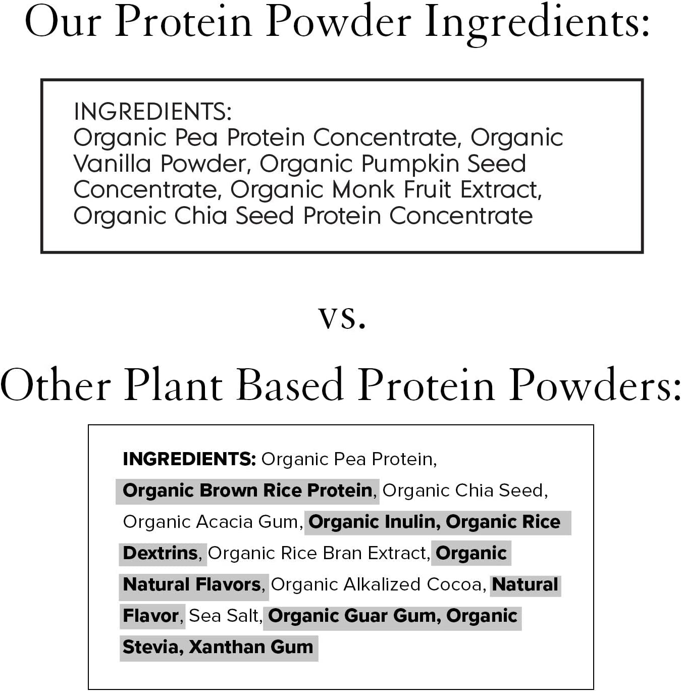 Organic Vegan Protein Powder, Organic Pea Protein Powder, Vegan, Non GMO, Gluten/Diary Free, Vanilla, 20.9Oz (1Pk, 20 Servings)
