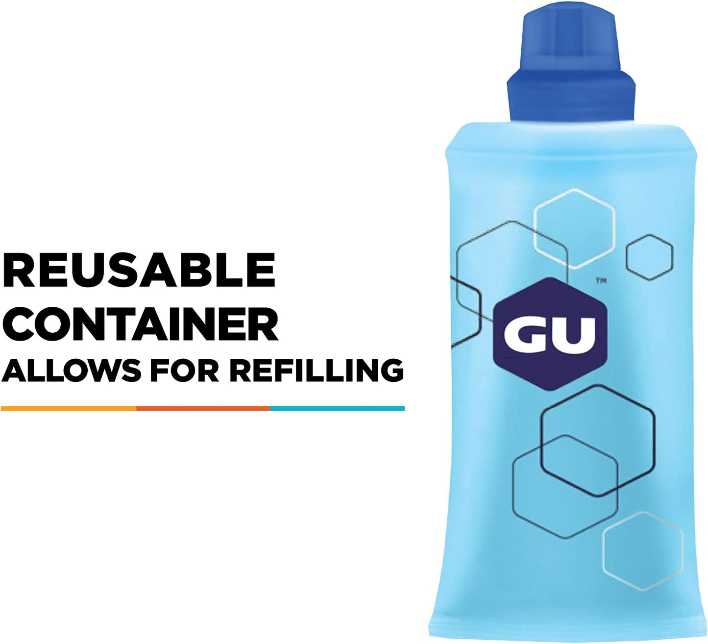Refillable Flask for Sports Nutrition Energy Gel, 5.5-Ounce