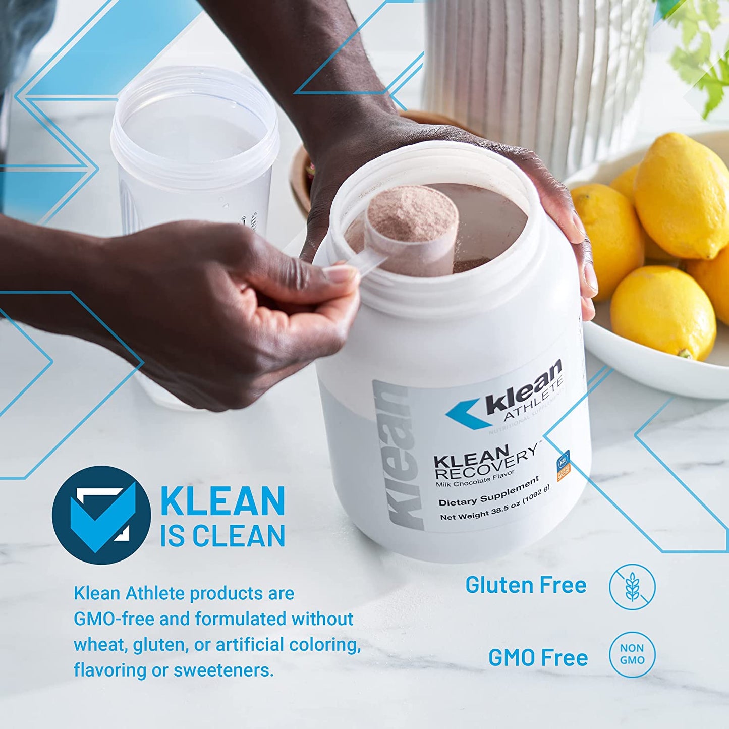 Klean Recovery | Optimizes Muscle Recovery after Exercise | NSF Certified for Sport | 38.5 Ounces | Milk Chocolate Flavor