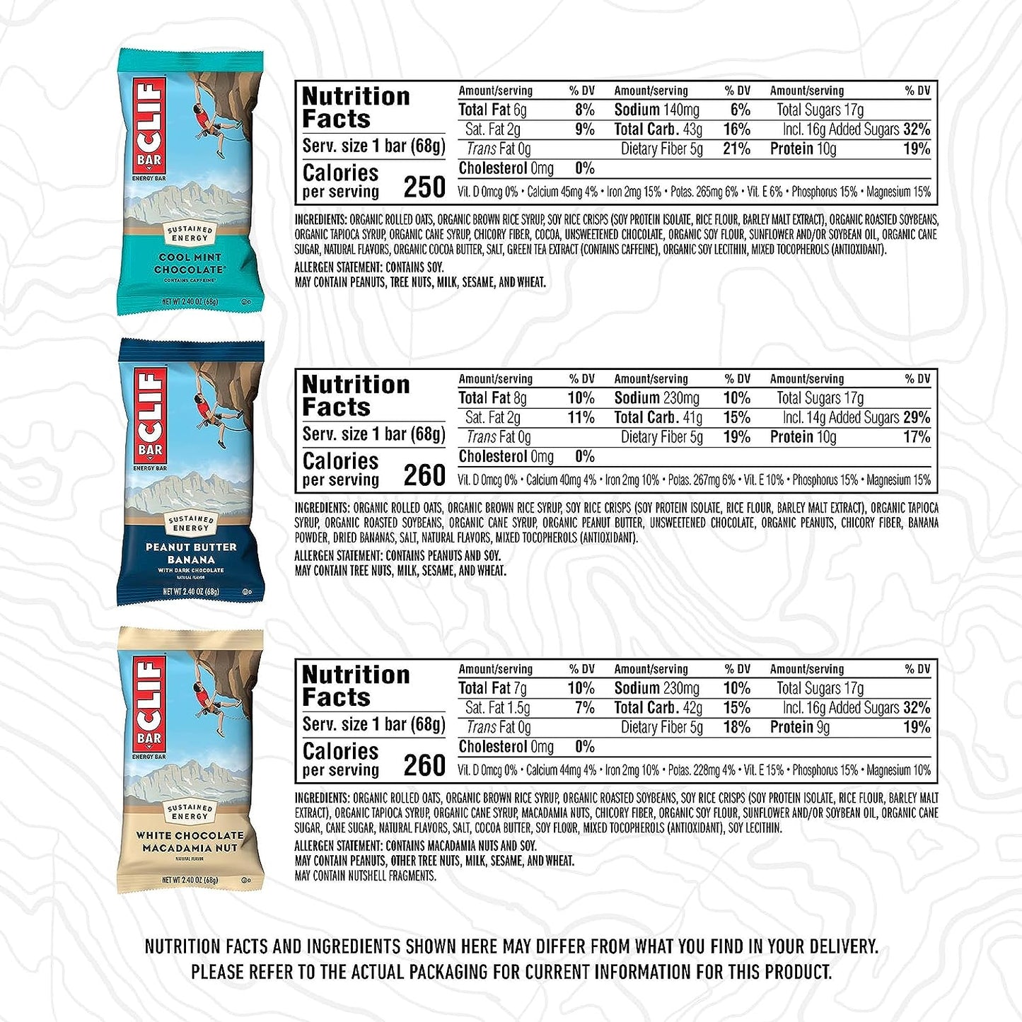 - Energy Bars - Variety Pack - Made with Organic Oats - Non-Gmo - Plant Based - Amazon Exclusive - 2.4 Oz. (16 Count)