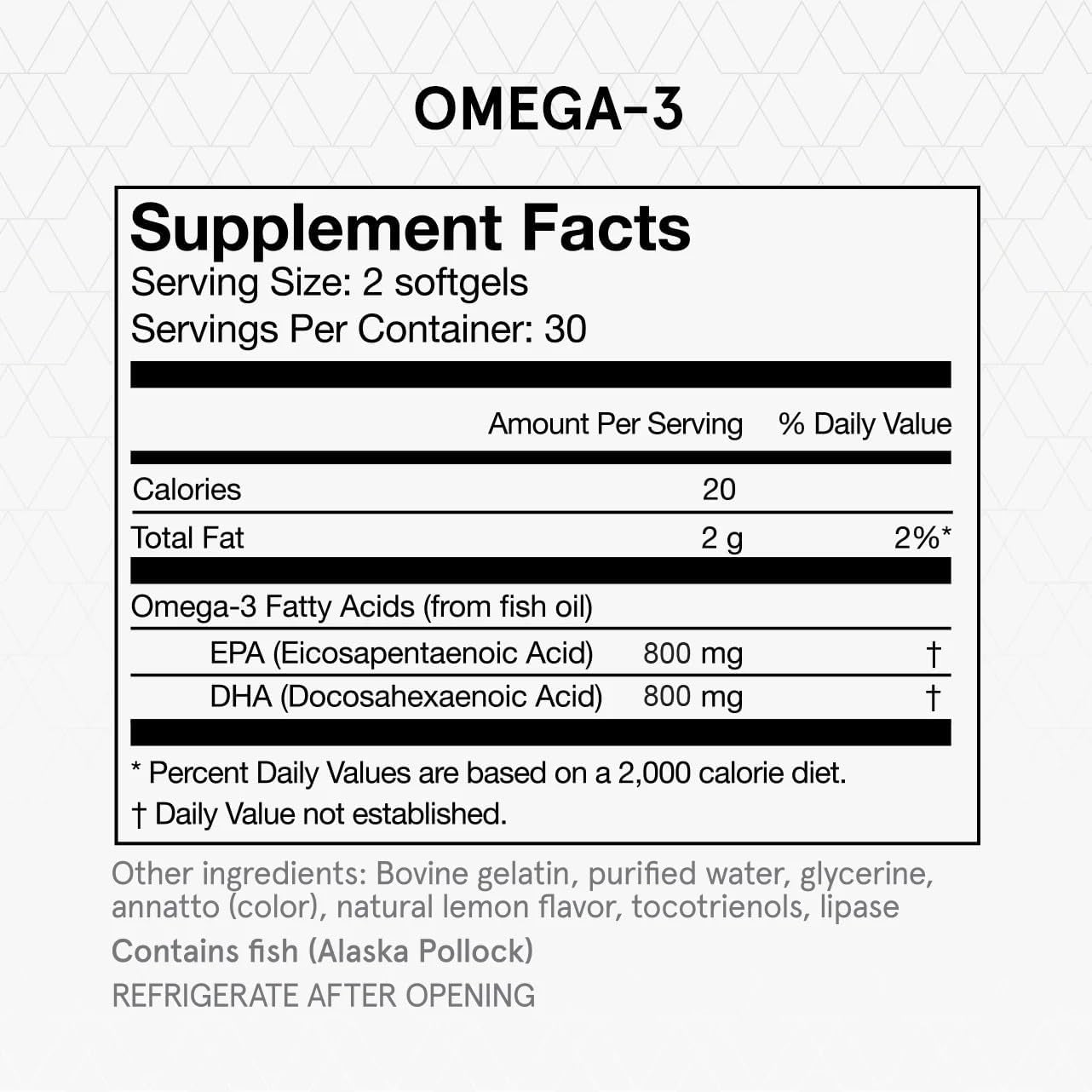 Omega-3 1600Mg Daily Fish Oil Supplement with EPA and DHA - NSF Certified for Sport