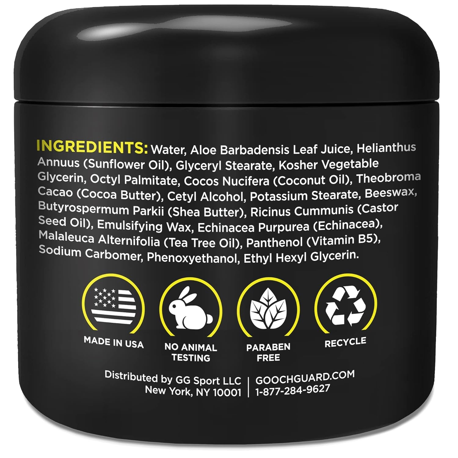 Chamois Cream & anti Chafing Cream - Natural Chamois Cream Cycling & Running - anti Friction Cream, anti Chafe Cream Balm for Men & Women (4Oz)