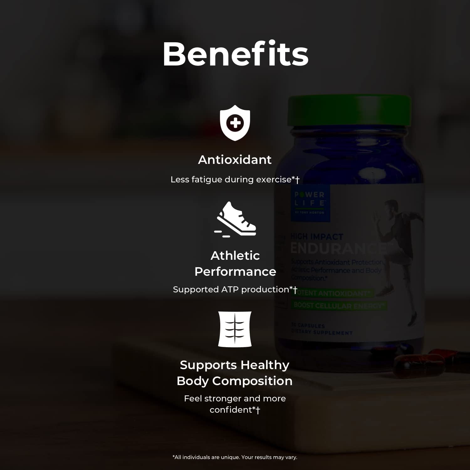 Tony Horton High Impact Endurance Astaxanthin and Elevatp Athletic Performance Support Supplement,Caplet