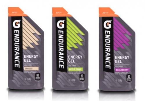 Gatorade Endurance Energy Gel variety pack of 21 with Gatorlyte trial, featuring colorful gel packets for athletic energy boost.
