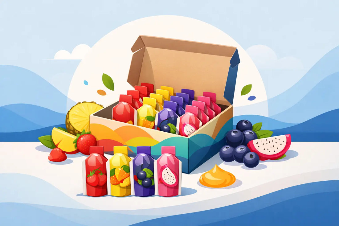 GU Fruitasia Energy Gel Mixed 24-Pack Variety Box
