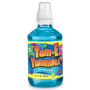 Tum-E Yummies Fruit Flavored Drink, Very Berry Blue 10 Oz (Pack of 12 Bottles)