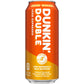 Dunkin' Donuts Double Ready-to-Drink Iced Espresso Coca-Cola 15oz can with salted caramel flavor and bold coffee design.
