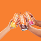 Coca-Cola Dunkin' Donuts Double Ready-to-Drink Espresso iced coffee cans, 15oz, 12-pack, featuring Dunkin' Donuts branding.