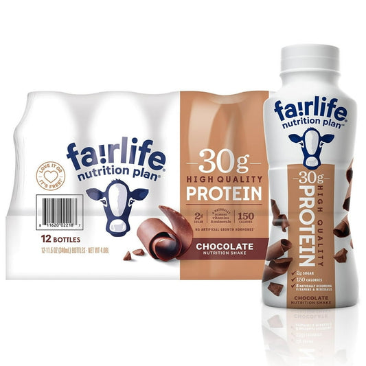 Fairlife Nutrition Plan 30g Protein Shake, Chocolate, 11.5 fl. oz., 12 pk