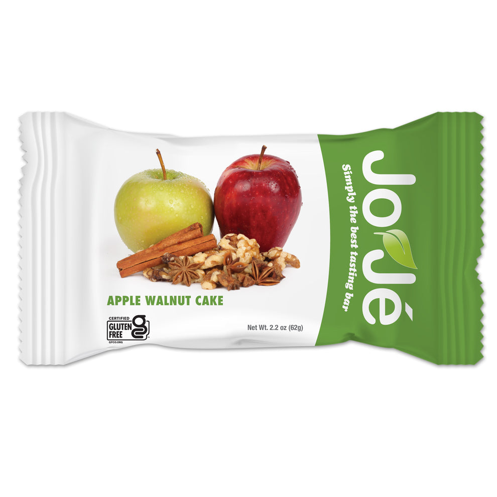 Alete Active Nutrition JoJe' Bars gluten-free energy bars with peanut butter and chocolate chips, 12 mixed-flavor whole-food ingredients