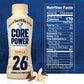 Fairlife Core Power High Protein Milk Shake, natural chocolate flavor, ready-to-drink protein beverage, 11.5 fl oz, pack of 6 bottles.