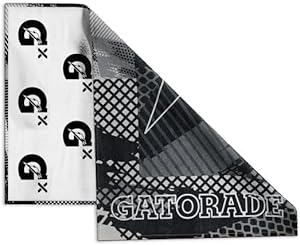 Gatorade Gx Glitched Towel in All Smoke design, measuring 16" x 25", featuring a sleek, modern look.