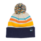 GU Energy pom pom beanie in cozy knit, featuring a playful pom pom on top, perfect for winter warmth and style.