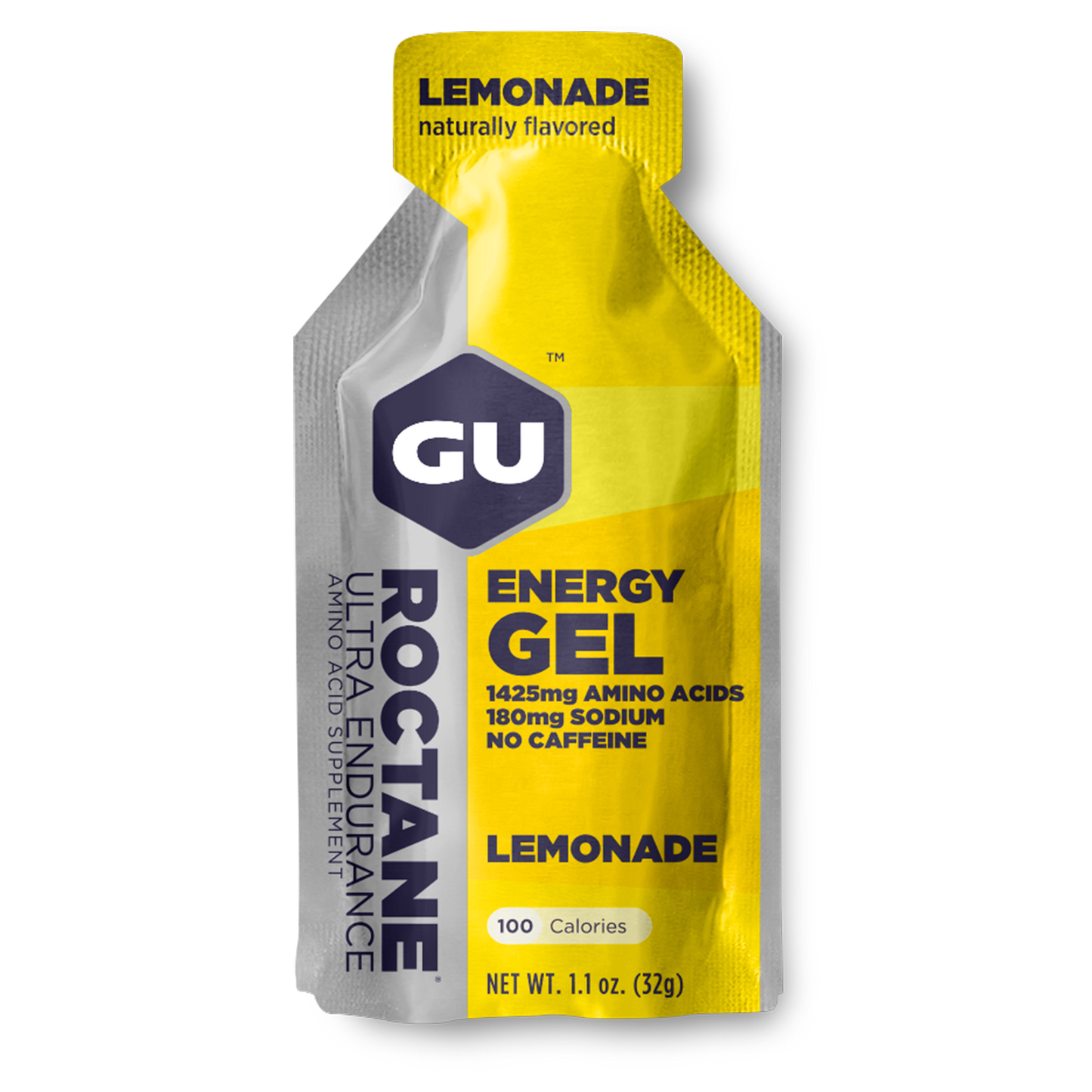 GU Energy Roctane Ultra Endurance Energy Gel box with 24 individual 1.1oz packs, designed for sustained athletic energy.